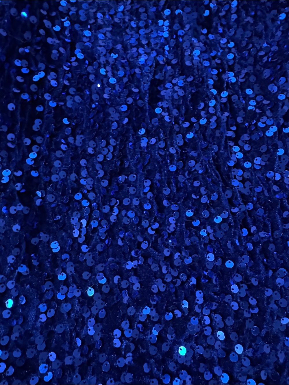 Two Woman’s Sequin One-Shoulder Cutout Dress - Teal and Royal Blue - Picture 11 of 11